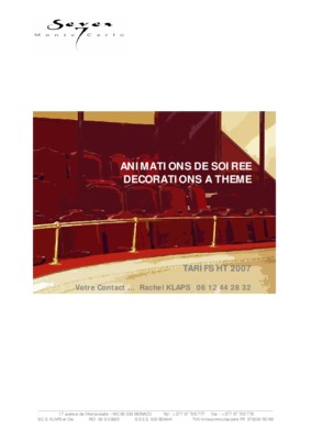 soiree a theme Book