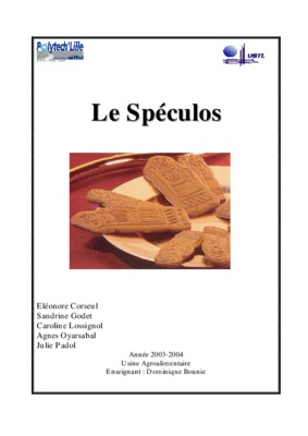 pae de speculos Book
