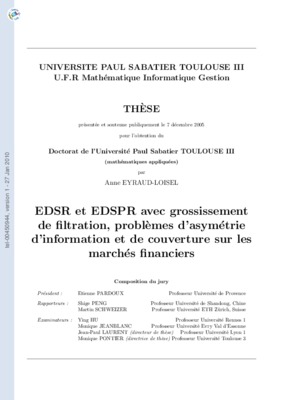 les problemes de filtration Book
