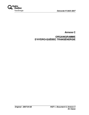 organigramme hydro quebec equipement Book