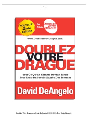 doublez vos chances de drague david angelo version 01 02 06 Book