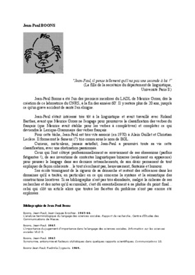 les travaux de boons 1987 Book