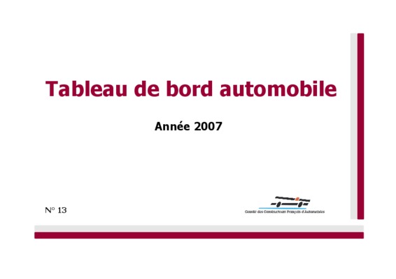 tableau de bord 207 de 2007 Book