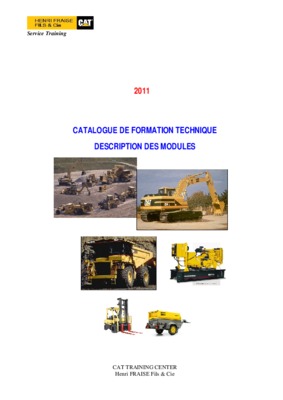 2012 catalogue de formation technique description Book