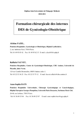 pratique chirurgicale en gynecologie obstetrique Book