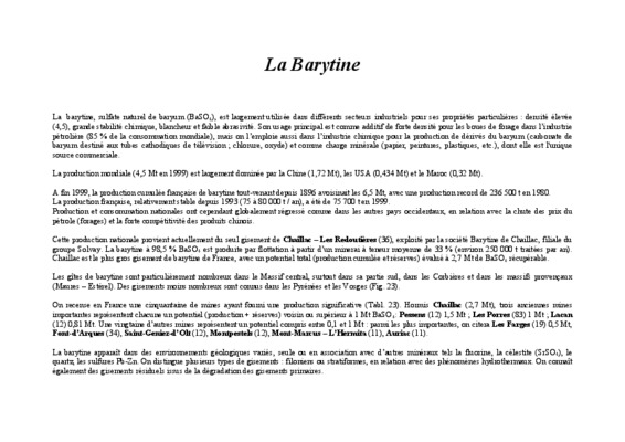 barytine des jbilets Book