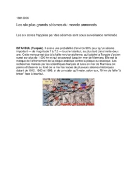 repliques de grands seismes Book