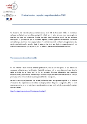 evaluation tice cp Book