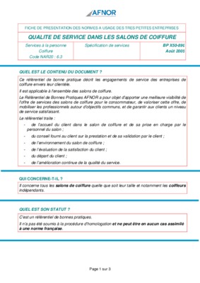 qualite de service dans les salons de coiffure Book