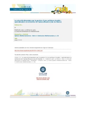 politique securite alimentaire Book