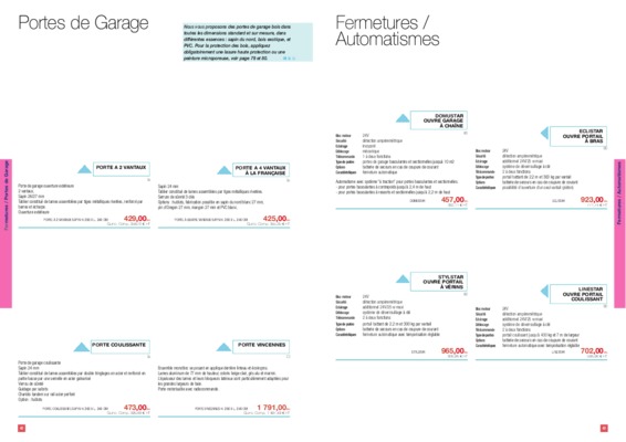 catalogue des prix bigmat Book