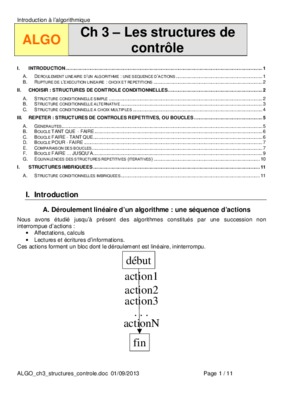 des structures de controle conditionnelles Book