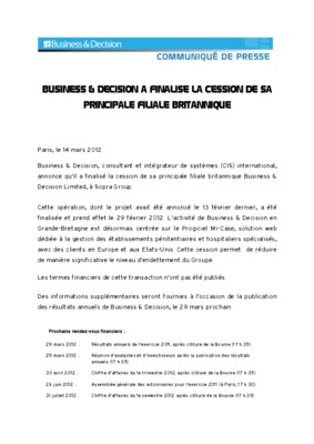 business decision Book