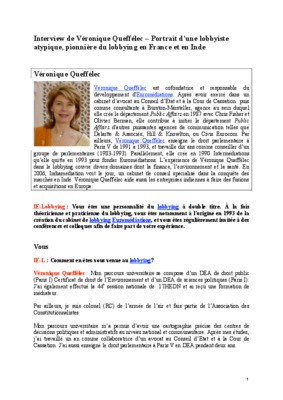 lobbyiste Book