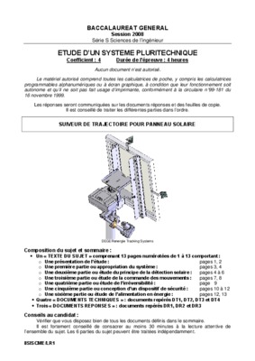 etude systeme pluritechnique Book