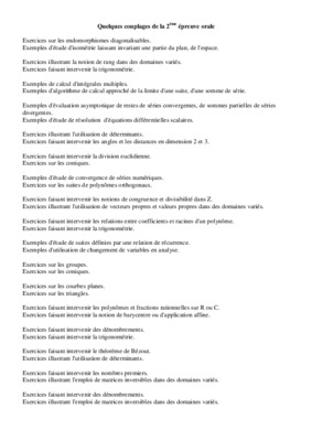 des situations faisant intervenir les fonctions Book