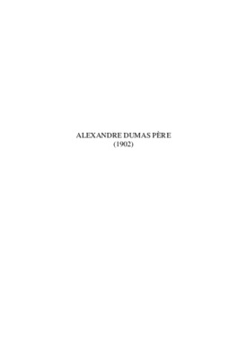 alexandre dumas pere Book