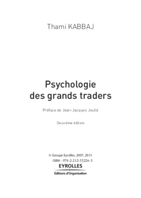 psychologie des grand trader Book