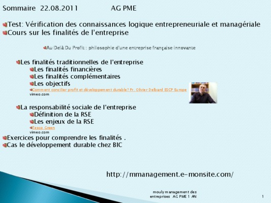 management les finalites de l_entreprise Book