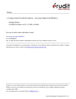 exercice selection adverse hasard moral Book