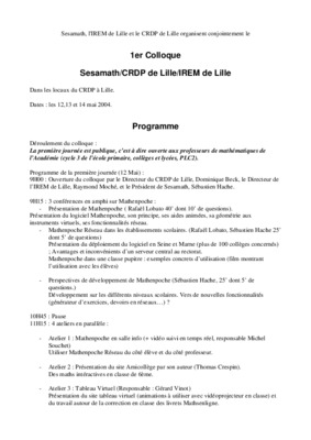 sequence solides irem lille Book