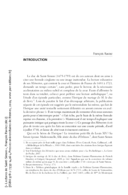 saint simon memoires Book