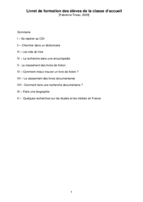 formation accueil Book