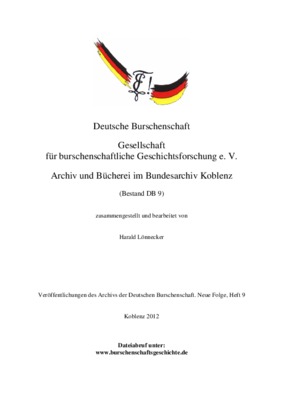 burschenschaft Book