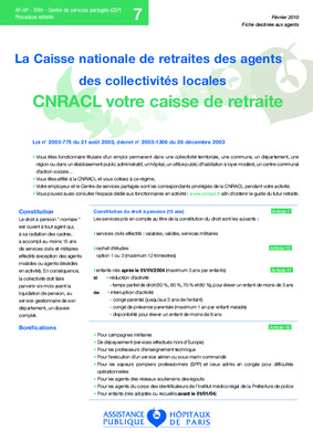 cnracl employeurs Book