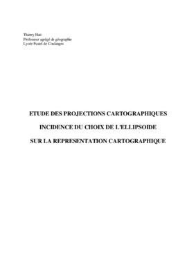 projections cartographiques Book