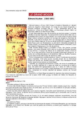grand oeuvre Book
