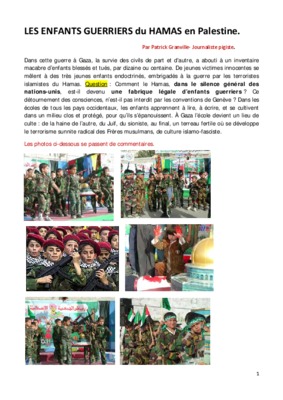les enfants de palestine Book