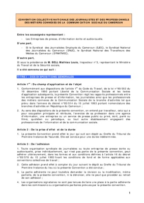 convention collective des journalistes burkina Book