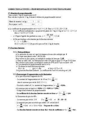 activite proportionnalite Book