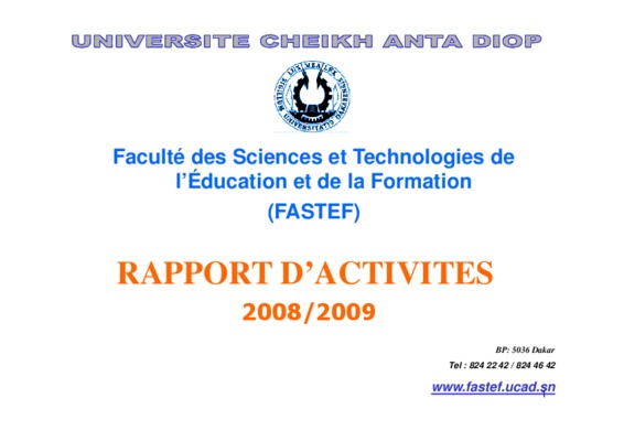examen d_entree a la fastef Book