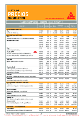 lista de precios unitarios de construccion 2013 Book