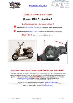 certificat de conformite scooter mbk ovetto Book