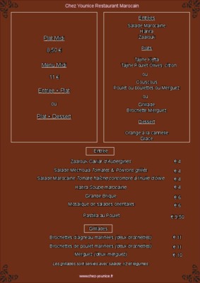 definition restaurant marocain Book
