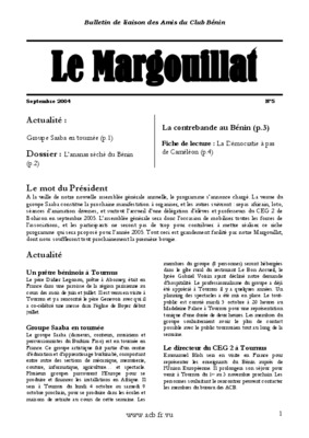 fiche decentr benin Book