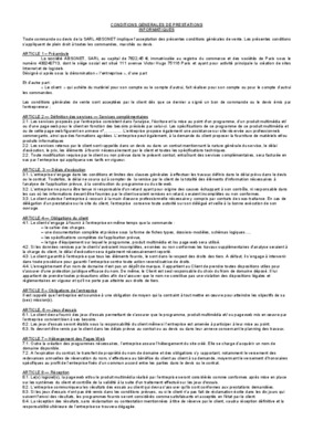 conditions generales informatiques Book