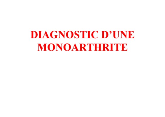 monoarthrite Book