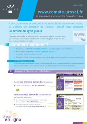 attestation sur l_honneur absence de notification urssaf Book
