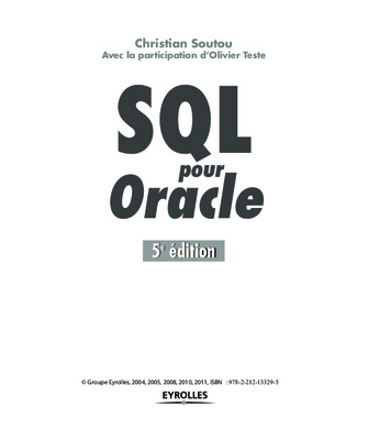 apprendre sql soutou Book