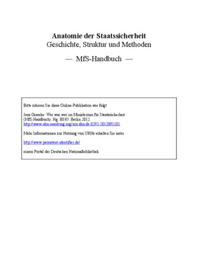 staatssicherheit Book