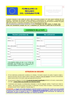 formulario consumatore Book