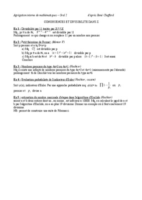 agregation interne mathematiques oral Book