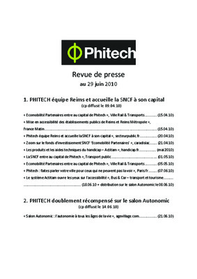 revue de presse 2010 sur le consulting oc Book