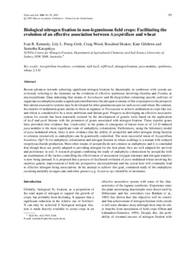 harnessing biological nitrogen fixation in african agriculture Book