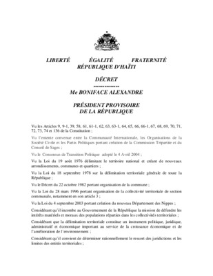 decret haiti Book