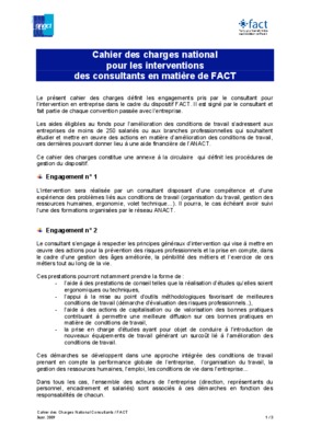 cahier de charges consultant Book